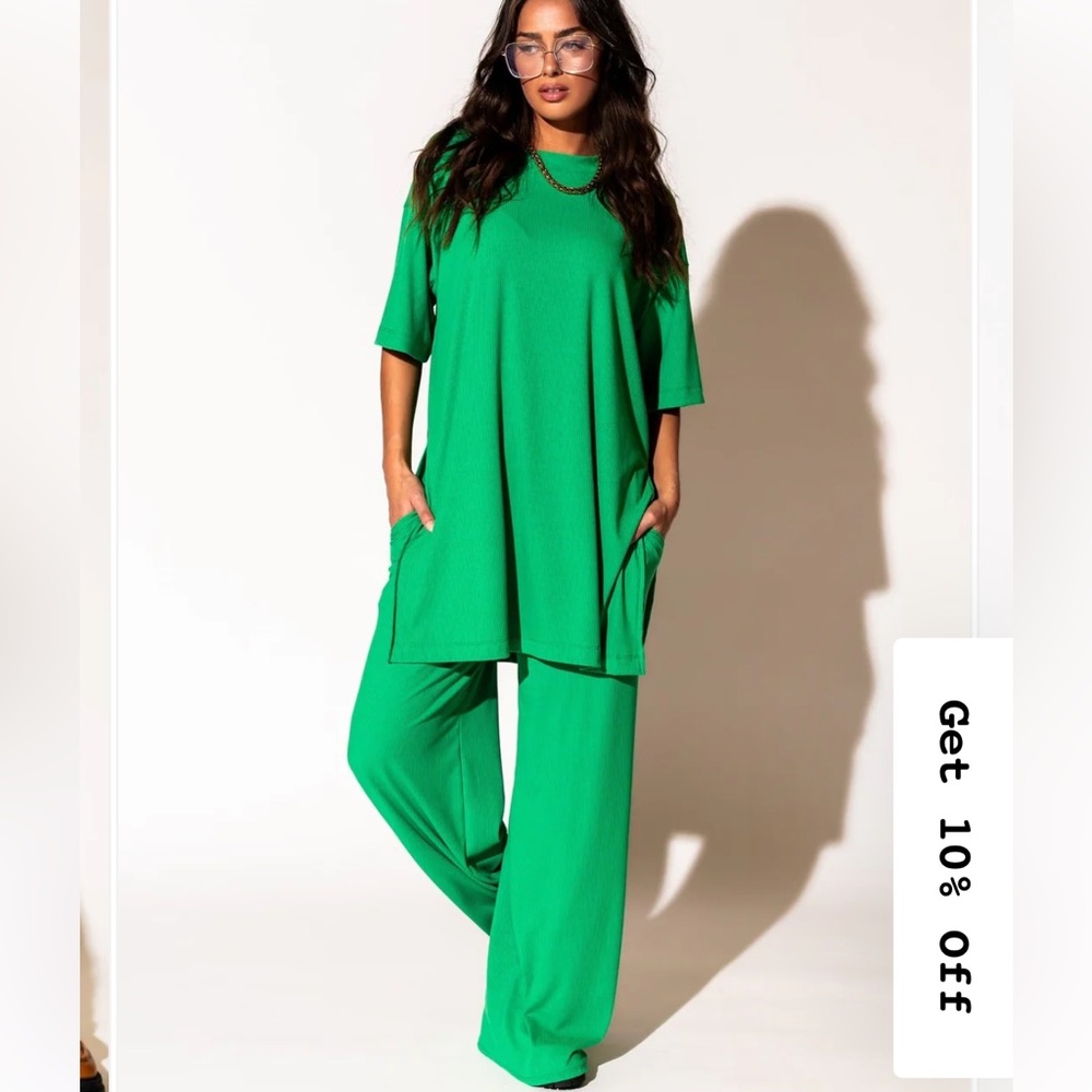 Dressed in LALA Leveled Up Playsuit in Green